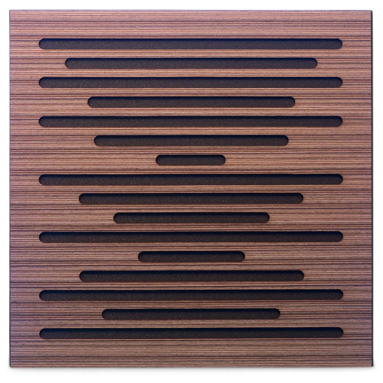 Акустична панель Ecosound EcoWave Venge Contrast 50х50см 33мм колір коричневий в смужку