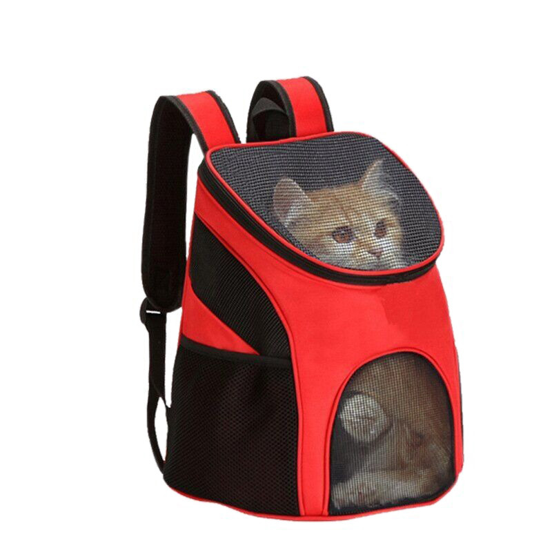 Рюкзак переноска для кота Червона 35 * 25 * 31 см, сумка переноска для собак | сумка переноска для кота