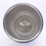 Металева термочашка з трубкою Coffee 400 мл - чорна, фото 4