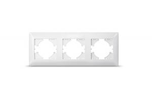 Рамка біла 3 місця горизонтальна TITANUM STANDARD