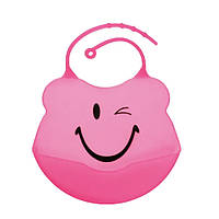 Фартук нагрудный с карманом на застежке розовый Lindo (4890212009337)