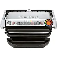 Гриль TEFAL OptiGrill + GC712D34, 2000 Вт, 6 автоматических программ, серебристо-черный