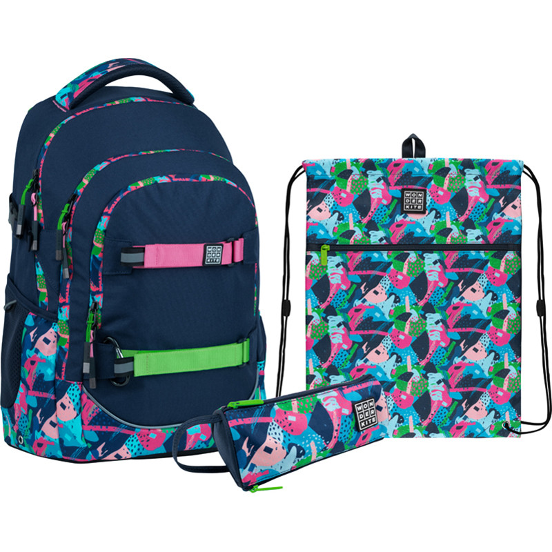 Шкільний набір Wonder Kite Bright 42х29х20 см (130-145 см)