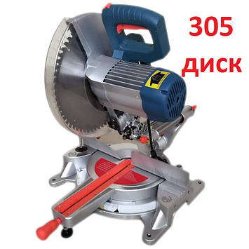 Дискова пила торцювальна Kraissmann 2100 GSI 305 з протяжкою, фото 2