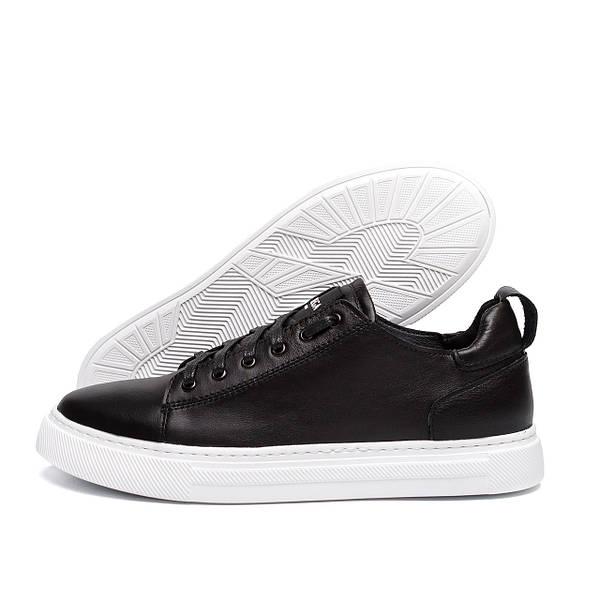 Чоловічі шкіряні кеди ORTEGA  Aircross Black