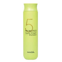 Masil 5 Probiotics Apple Vinegar Shampoo Мягкий шампунь с яблочным уксусом, 300 мл