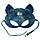 Преміуммаска кішечки LoveCraft, натуральна шкіра, блакитна, фото 6