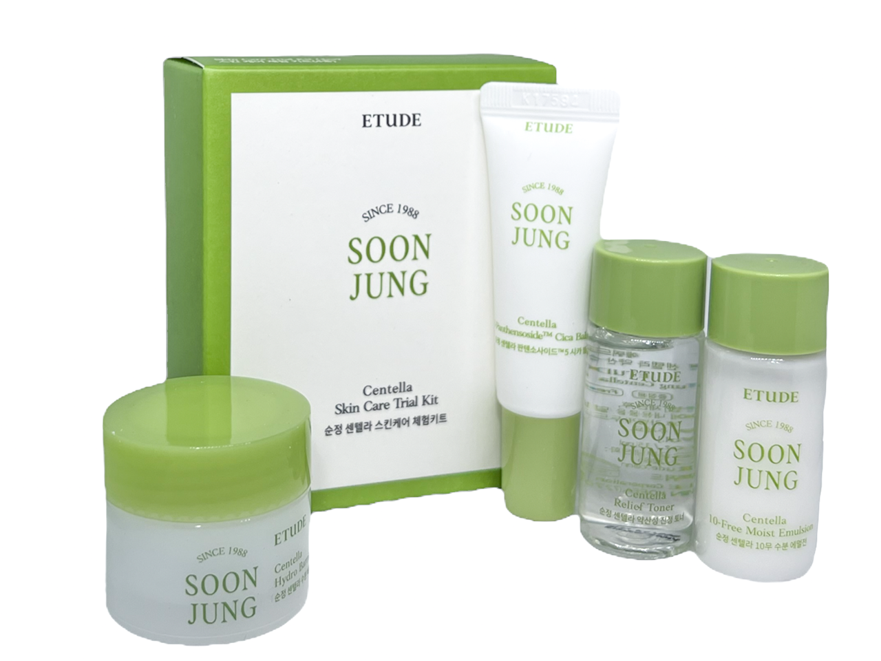 Набор мини-версий средств с центеллой ETUDE HOUSE Soon Jung Centella Skin Care Trial Kit - фото 1 - id-p1600464262