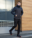 Куртка весняна молодіжна чоловіча soft shell чорна, Коротка чоловіча куртка повсякденна, фото 9