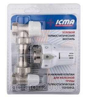 Кутовий термокомплект 1/2"