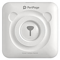 Портативний bluetooth термопринтер для смартфона PeriPage A6, білий