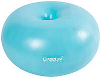 М'яч для фітнесу LiveUp Donut Ball 45х25 см (LS3567-b) Blue