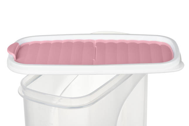 Контейнер для сипучих продуктів Ardesto Fresh AR-1218-PP 1800 мл рожевий ID 3662600, фото 4
