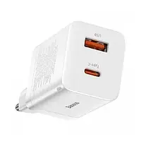 Адаптер живлення для телефона Baseus Super Si Pro Quick Charger C+U White 30W EU
