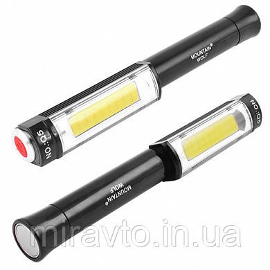 Переноска діодна 5W COB L=193 D=27/ магніт посилений у підошві/3*AА/3 режими пластик/ Q5
