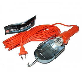 Переноска інспекційна 220в кабель 10 м з викл. жовтогаряча "DK" DK36-132 (25 шт./ясть)