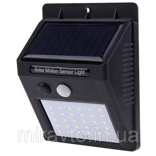 Світильник SH-6010-30SMD, 1x18650, PIR, CDS, сонячна батарея, датчик руху