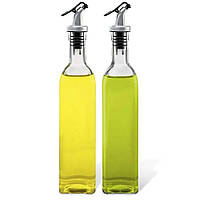 Набор стеклянных бутылок для масла и уксуса Fissman 2х500мл 6418