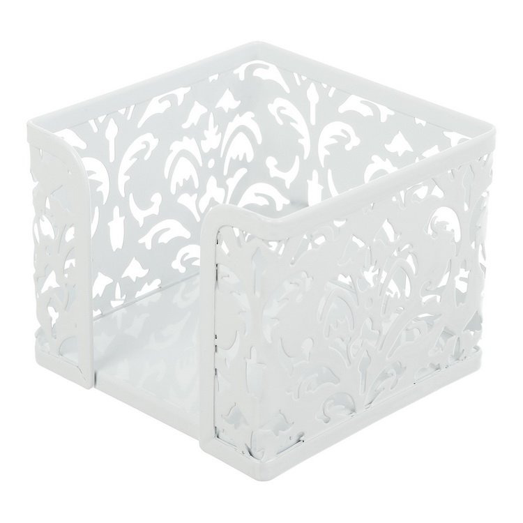 Бокс для паперів металевий BM.6216-12 “Barocco” білий (1/12), фото 1