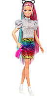 Лялька Барбі Райдужний леопард Barbie Leopard Rainbow Hair Doll Blonde