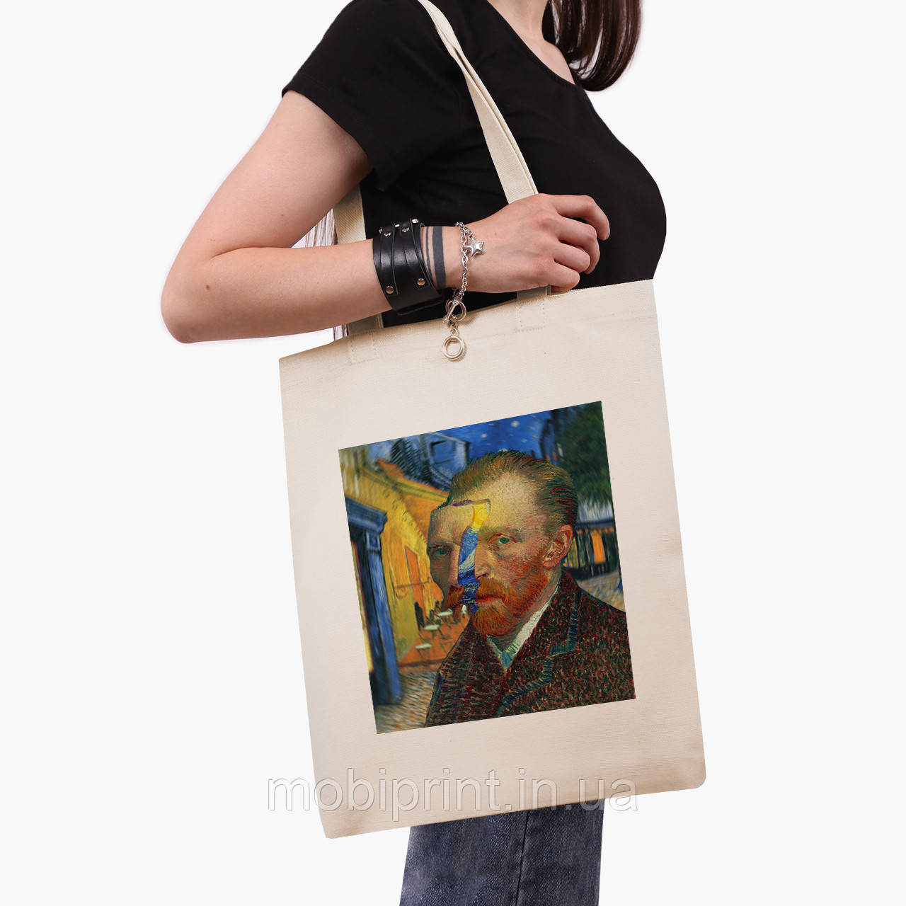 Еко сумка Вінсент Ван Гог (Vincent van Gogh) (9227-2968-BG) бежева класік саржа