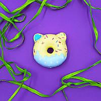 Детская игрушка сквиш Кот Пончик с запахом, squishy cat donut, мягкая игрушка антистресс Кот для детей топ