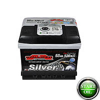 Акумулятор SZNAJDER Silver 55Ah 520A R+ (h=175)