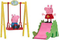 Ігровий набір Пеппа та Джордж у Дінопарку гірка та гойдалка Peppa Pig Dino Park