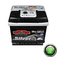 Акумулятор SZNAJDER Silver 55Ah 520A L+