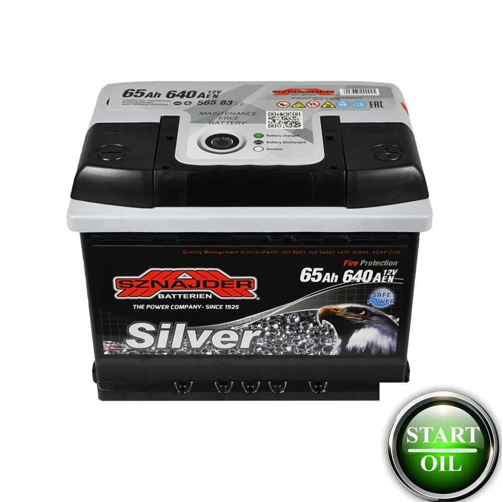 Акумулятор SZNAJDER Silver 65Ah 640A R+