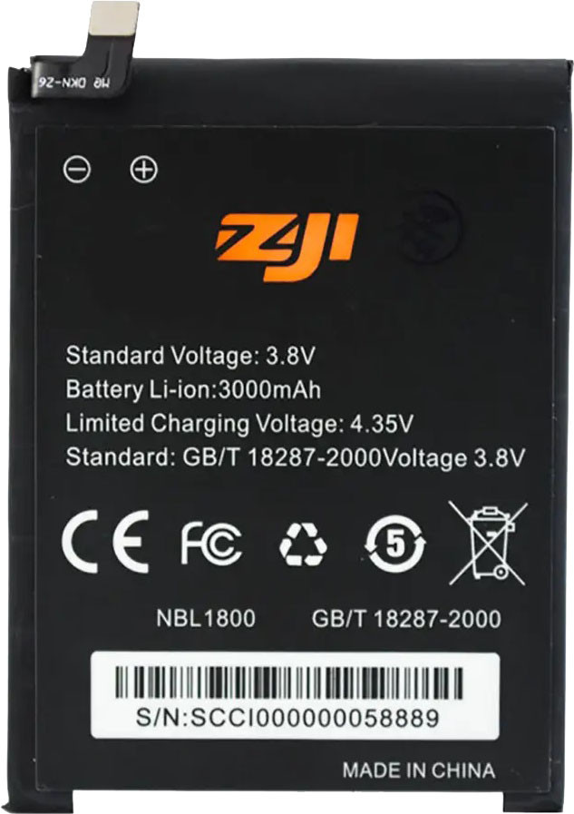 Акумуляторна батарея Ergo Homtom ZoJi Z6