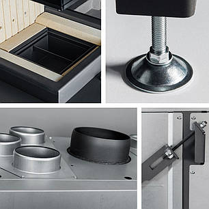 Камінна топка UNIFLAM 660 DURO праве скло гільйотина, фото 2