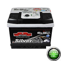 Акумулятор SZNAJDER Silver 60Ah 600A R+