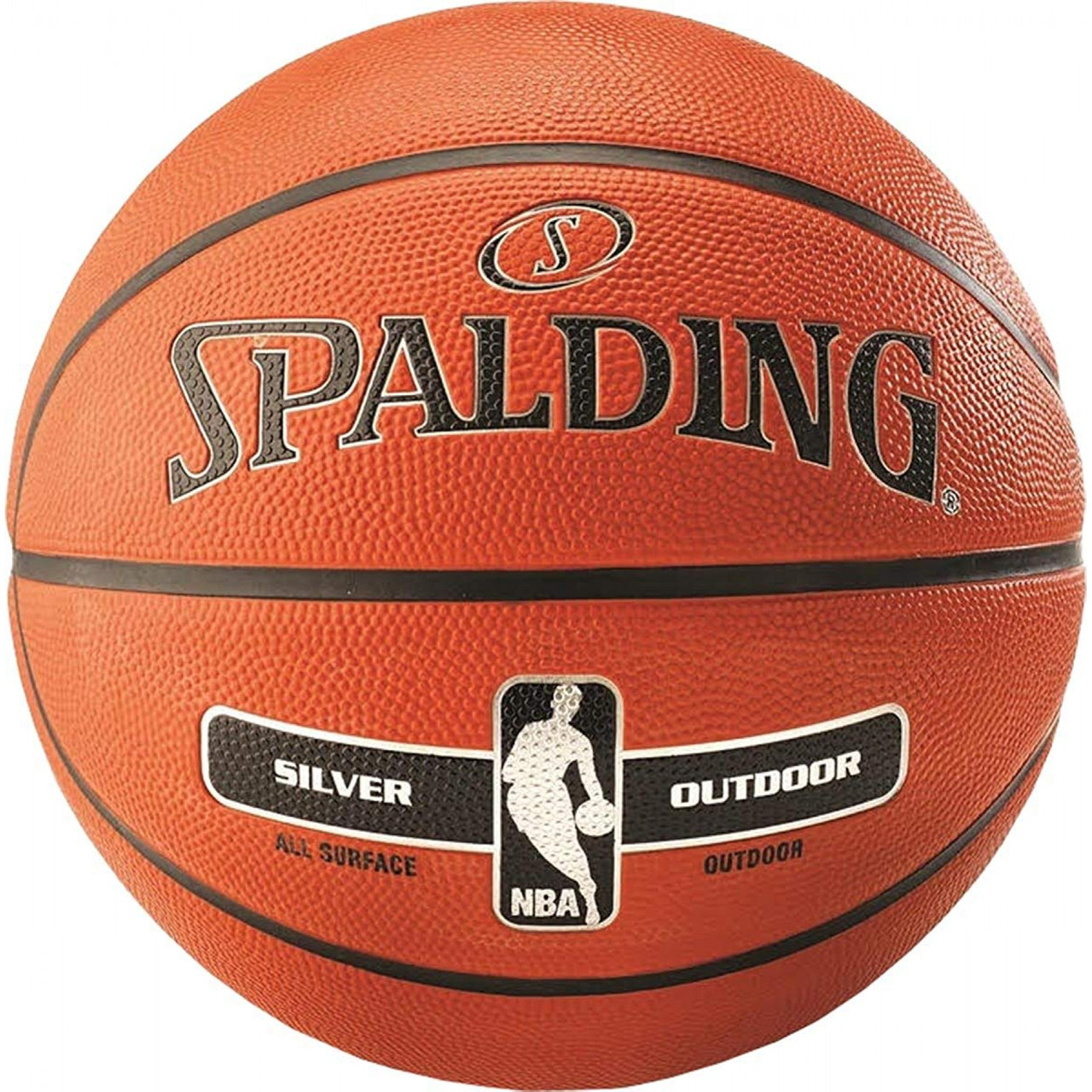 М'яч баскетбольний Spalding NBA Silver Outdoor Size 7 .