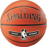 Мяч баскетбольный Spalding NBA Silver Outdoor Size 7 .