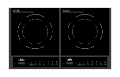 Monte Ел.плита індукційна/ дві конфорки 2000+2000Ват/ склокерамічна/таймер/автовідключення