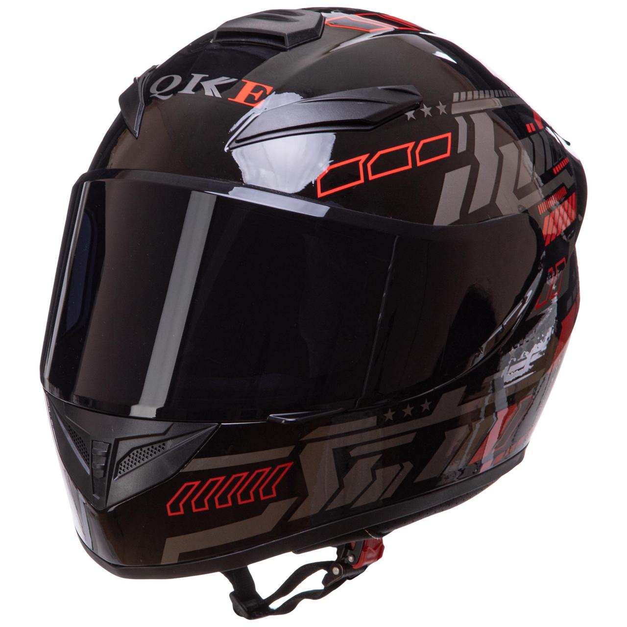 Мотошлем, шлем для мотоцикла QKE M-3835 размер L (58-61) - фото 10 - id-p1601232721