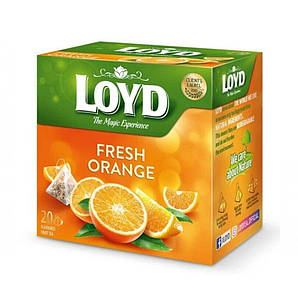 Фруктовий чай Loyd Fresh Orange апельсин 44г (20 пірамідок), 10шт/ящ