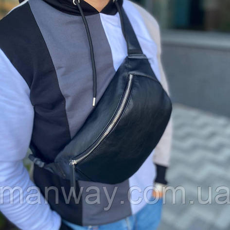 Чоловіча, шкіряна, сумка на пояс, бананка, сумка на груди "LODKA", фото 1