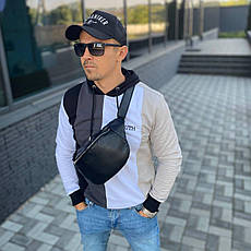 Чоловіча, шкіряна, сумка на пояс, бананка, сумка на груди "LODKA", фото 4