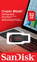 Флеш-накопичувач Flash SanDisk USB 2.0 Cruzer Blade 32Gb Black/Red