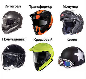 Які типи шоломів бувають?