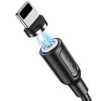 Кабель BOROFONE BX41 Amiable magnetic charging cable for Lightning 2.4A 1m Black