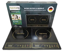 Електроплита настільна індукційна на 2 конфорки 4200W Rainberg RB-817