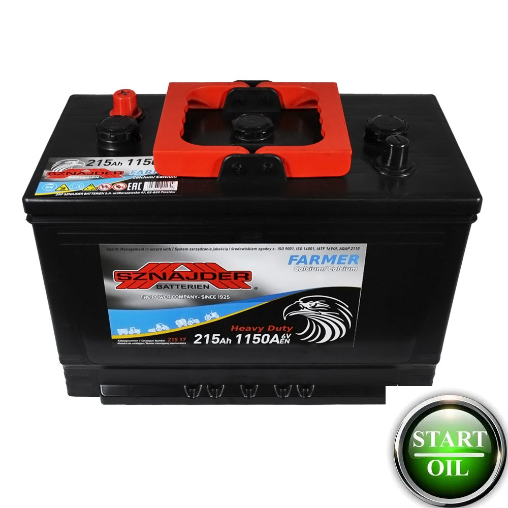 Акумулятор SZNAJDER Farmer 6V 215Ah 1150A R+
