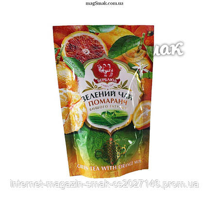 Чай зеленый Верблюд с апельсином , листовой, 80 г, фото 2