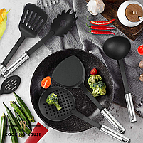 Набір кухонного приладдя Cooking House - 40 предметів, набір посуду з антипригарною ручкою та з нержавіючої сталі., фото 8