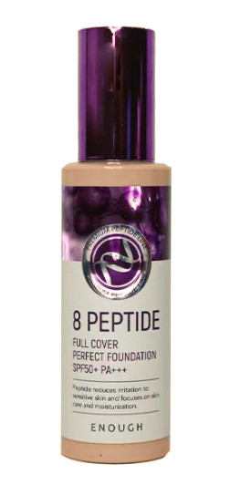 Тональный Крем Enough 8 Peptide Full Cover Perfect Foundation SPF50+ 23 ...