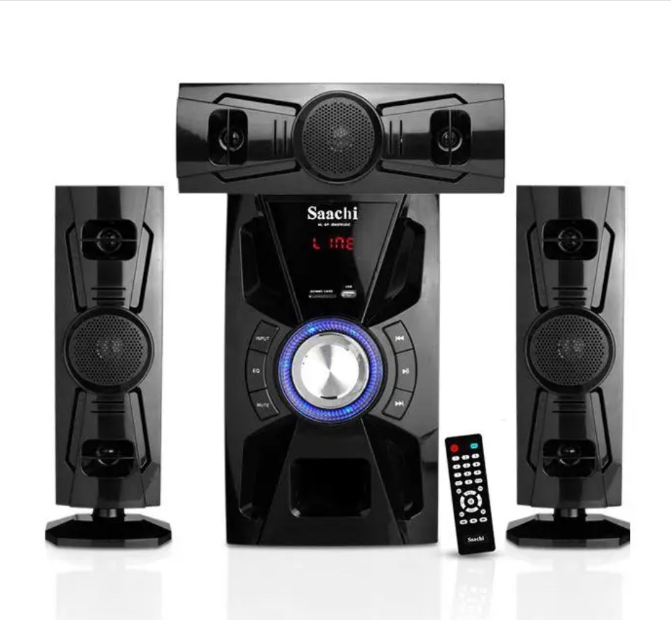 Портативна колонка Saachi NL-SP-2595FURDC Black 60 W (Музичний центр), фото 1