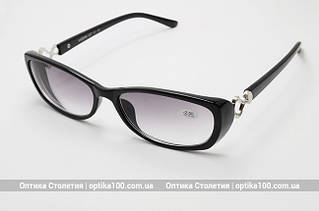 Жіночі окуляри з діоптріями (-1,5) для зору. Тоновані лінзи